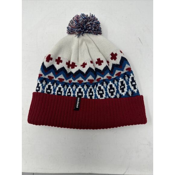 Patagonia Beanie Pom Unisex Winter Hat Outdoor Nature Gorpcore - Picture 3 of 10